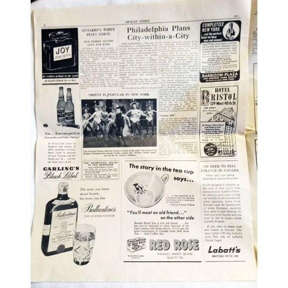 Queen Elizabeth 1959 Ocean Times Newspaper East Germany Protest Montana Tremor - Picture 11 of 11